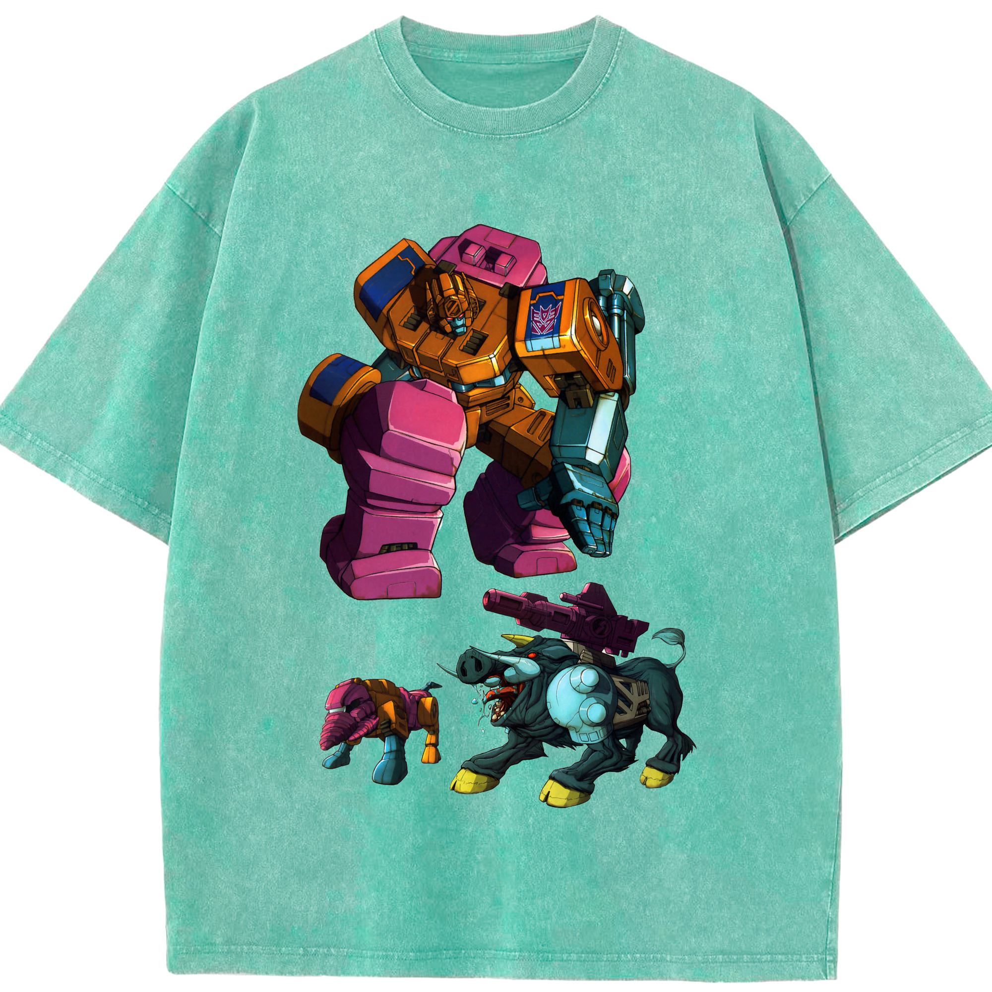 （画像用）  綿100% ヴィンテージ風 半袖Tシャツ（フロントプリント）